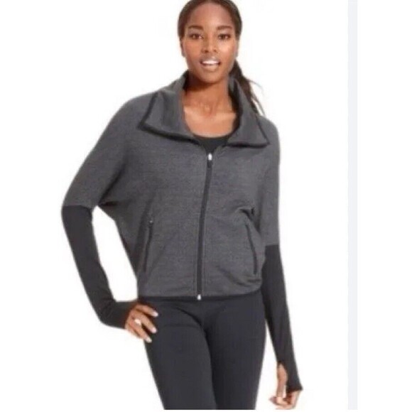 Nike Dri-Fit Women Jacket Large Zip Up Training Thumbs Hole Fearless & Bold - Picture 2 of 14